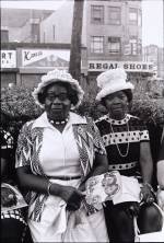 Ming Smith, Amen Corner Sisters, New York City, NY, 1976. Gelatin silver print, 20 x 16 in (50.8 x 40.6 cm). Courtesy of the Artist and Jenkins Johnson Gallery.