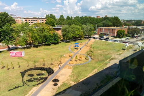 Birds Eye View of Nonuments. Courtesy of Fung Collaboratives. Photograph: John Talley.