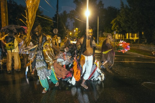 Abigail DeVille. Sunset Procession, The New Migration, 2014. Photograph: Joshua Coga.