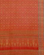 Ceremonial cloth, woven silk and gold-wrapped thread, Gujarat for the Thai market, 19th century. Victoria and Albert Museum, London