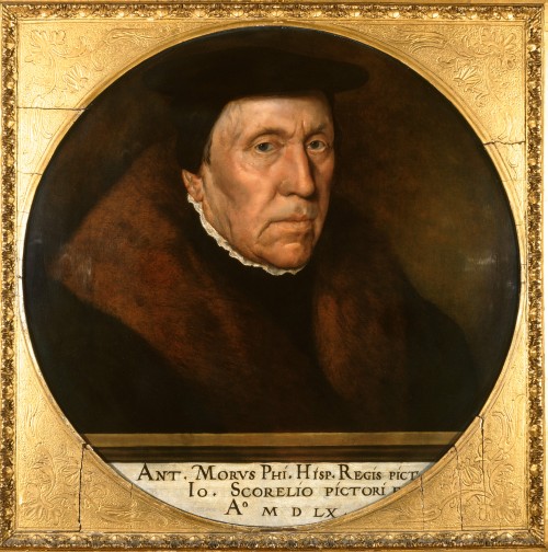 Anthonis Mor. Portrait of Jan van Scorel, 1560. Oil on panel, 58 x 57.5 cm. Society of Antiquaries, London.