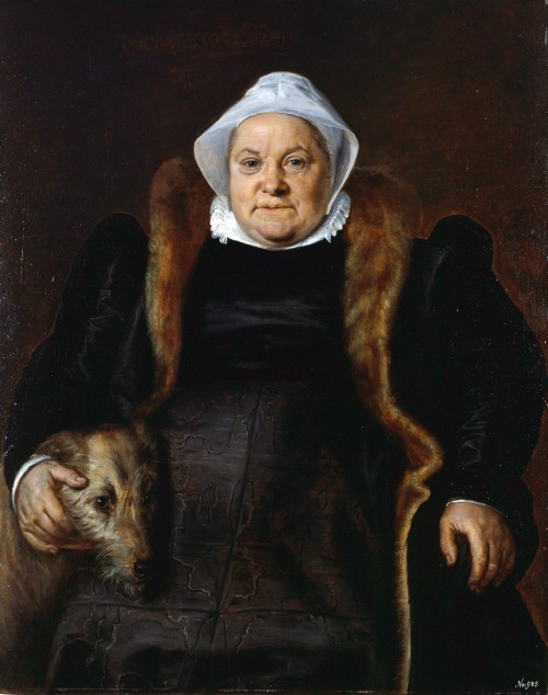 Frans Floris de Vriendt. Portrait of an old lady, 1558. Oil on panel. Musèe des Beaux-Arts de Caen.