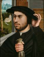 Ambrosius Benson. Portrait of a Man, c1530. Oil on panel. Private collection.