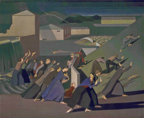 Winifred Knights. The Deluge, 1920. Oil paint on canvas, 152.9 x 183.5 cm. Tate. © The estate of Winifred Knights.