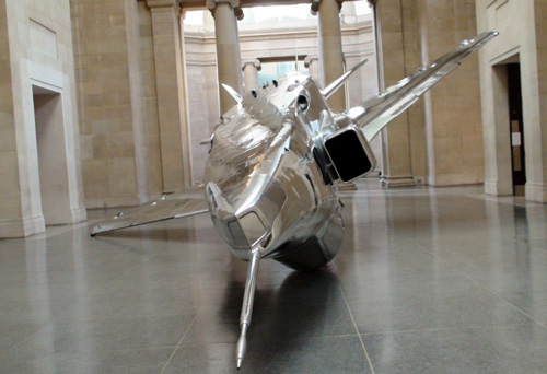 Fiona Banner: Harrier and Jaguar, installation view, Tate Britain Duveens Commission 2010, London.