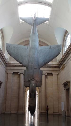 Fiona Banner: Harrier and Jaguar, installation view, Tate Britain Duveens Commission 2010, London.