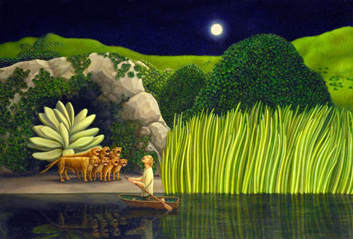 Helen Flockhart. Heracles, 2010. Oil on panel, 49 x 74cm. © Helen Flockhart.