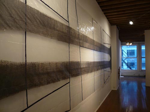 Kenneth Watson. <em>Potan</em> <em>Template </em>wall installation. The Chicago Project, Edinburgh College of Art and Metasenta Projects, RMIT University. John David Mooney Foundation, 2007