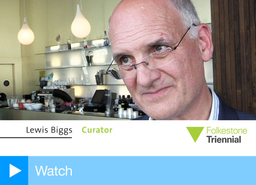 Lewis Biggs, curator of the Folkestone Triennial 2014.