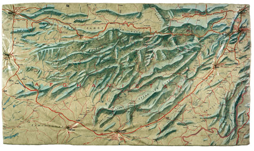 Guillermo Kuitca. Afghanistan, 1990. Mixed media on mattress, 170 x 300 x 12 cm. Daros Latinamerica Collection, Zürich. Photograph: Courtesy Galleria Cardi & Co., Milan. © the artist.