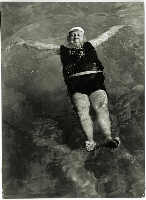 Károly Escher (Hungarian, 1890-1966). <em>The Bank Director's Bath</em>, 1938. Gelatin silver print Magyar Fotografiai Múzeum 