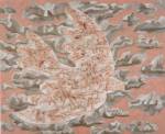 Francesco Clemente. The dove of war, 2012. Pigments on linen, 231.1 x 284.5 cm / (91 x 112 in).