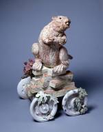 Viola Frey. <em>Non-Endangered Beaver,</em> 1973. Ceramic with glazes. Courtesy Artists