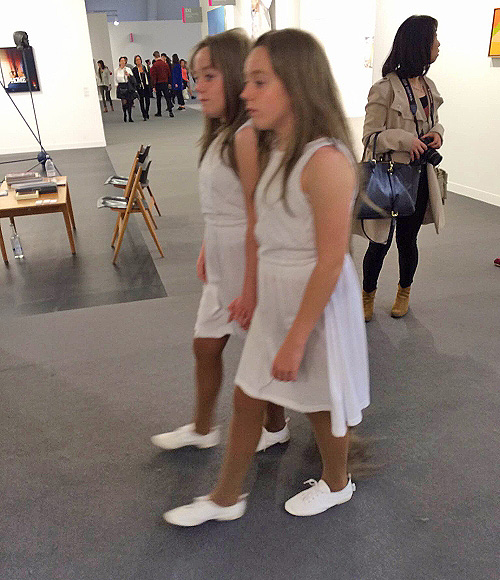 Tunga. Siamese Hair Twins. Frieze London 2015. Photograph: Celia White.