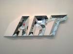 Doug Aitken. ART (white). High density foam, wood, paint and mirror, 30 1/8 x 96 x 3 5/8 in. 303 Gallery, NY.