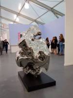 Zhang Wang. Artificial Rock No. 71, 2004. Stainless steel, 185 x 165 x 100 cm. 1/1 AP Long March Space.