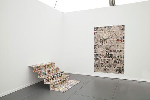 Nikolas Gambaroff. Installation view. Frieze New York, 2014.