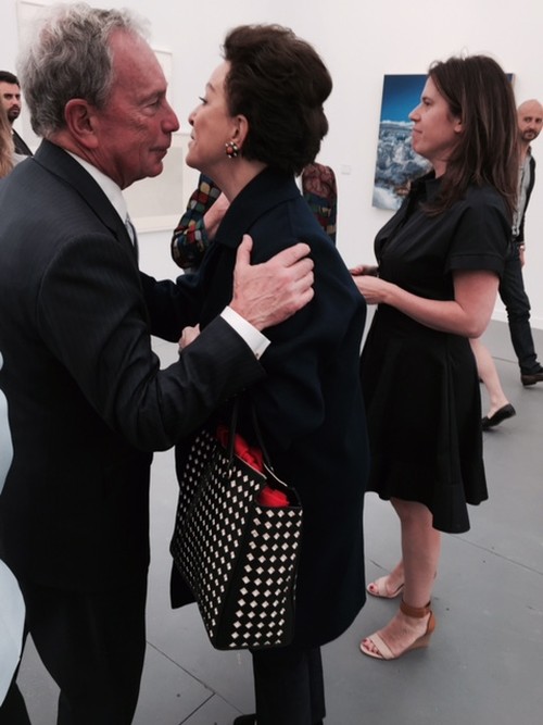 Michael Bloomberg and Mercedes Bass. Photograph: Jill Spalding.