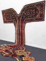 Faig Ahmed. Osho, 2015. Handmade woollen carpet. Photograph: Jill Spalding.
