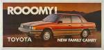 Jeff Koons, <i>New Rooomy Toyota Family Camry</i>, 1983. Lithosgraph 
              billboard mounted on cotton, 60 x 130 inches, (152.4 x 330.2 cm). 
              Koons 1983.0001. Gagosian Gallery