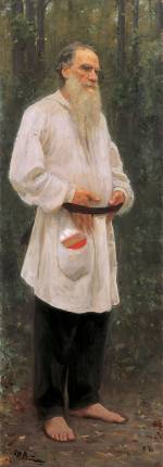 Ilya Repin. <em>Leo Tolstoy Barefoot,</em> 1901. Oil on canvas, 207 x 73 cm. The State Russian Museum, St Petersburg. Photograph ã The State Russian Museum, St Petersburg