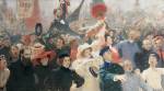 Ilya Repin. <em>October 17, 1905,</em> 1907, 1911. Oil on canvas, 184 x 323 cm. The State Russian Museum, St Petersburg. Photograph © The State Russian Museum, St Petersburg 