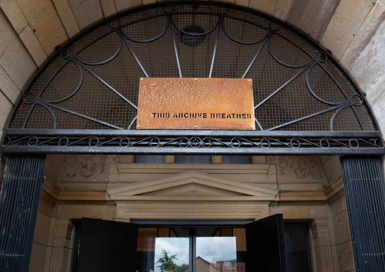 Sohaila Baluch, This Archive Breathes, 2026, Corten steel. Photo: Matthew Arthur William.