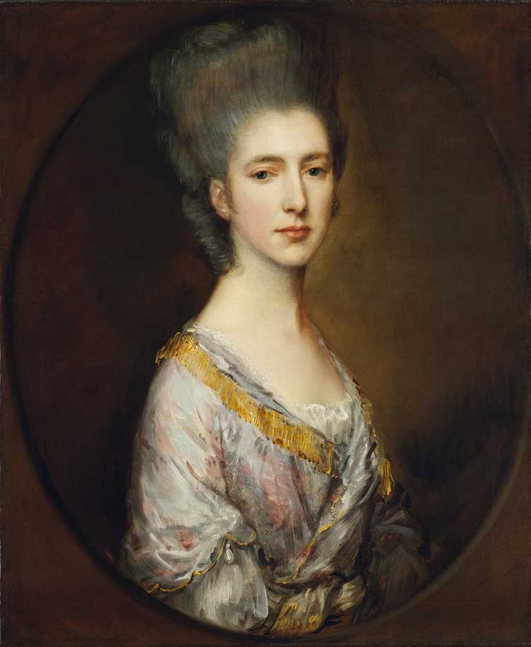 Thomas Gainsborough. Mrs Alexander Champion, 1767 and c1775. Oil on canvas, 29 1/2 × 24 3/4 in (74.9 × 62.9 cm). Promised gift to The Frick Collection. Photo: Joseph Coscia Jr.