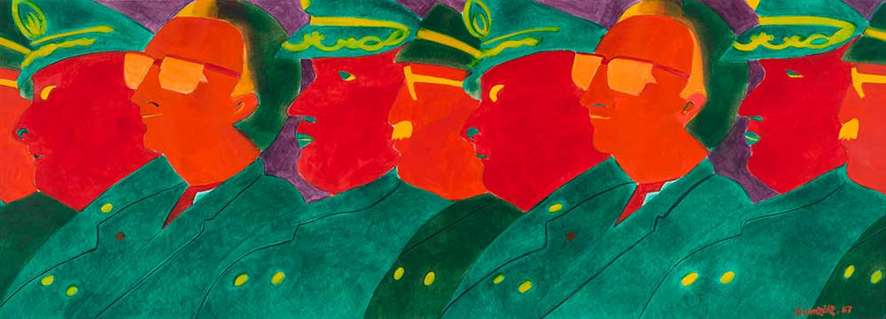 Beatriz González, Los papagayos (The Parrots), 1987. Collection Pérez Art Museum Miami, gift of Jorge M. Pérez. © Beatriz González. Courtesy Pérez Art Museum Miami. Photo: Oriol Tarridas.