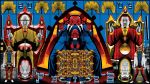 Gilbert & George, Fates, 2005. 54 digital prints on paper with ink, 167 11/16 x 299 3/16 in (426 x 760 cm). © Gilbert & George. Courtesy White Cube.