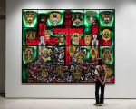 Installation view, Gilbert & George: 21st Century Pictures. Photo: Mark Blower. Courtesy of the Hayward Gallery.