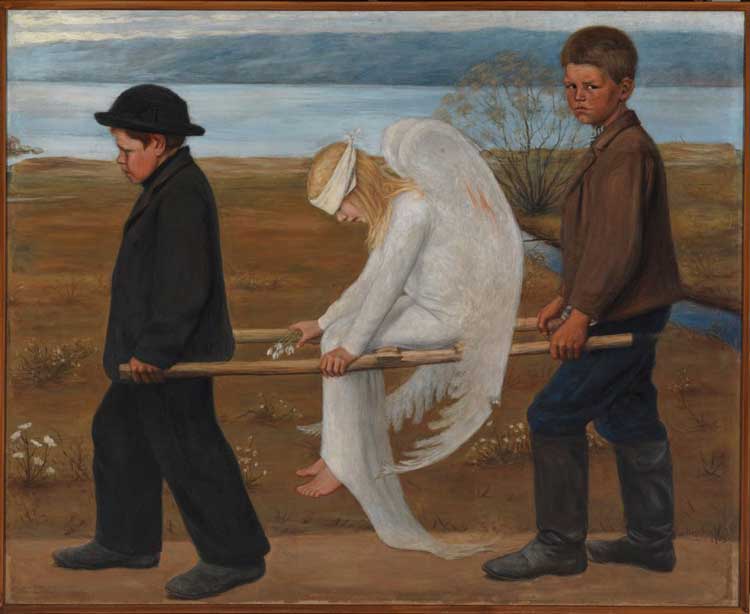 Hugo Simberg, Wounded Angel, 1893. © Finnish National Gallery/Ateneum, Ahlström Collection. Photo: Finnish National Gallery/Hannu Aaltonen.
