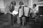 Sandra George. North British Hotel with British Hotel disabled musicians, 1981. Image courtesy of Craigmillar Now.