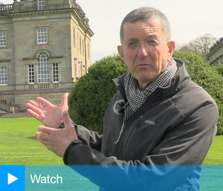 Antony Gormley talking to Studio International about Time Horizon at Houghton Hall, Norfolk, 2024. Photo: Martin Kennedy.