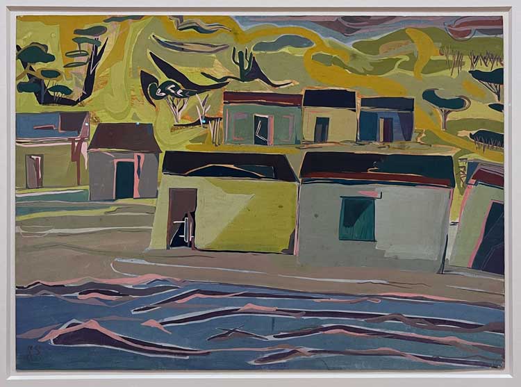 Gego (Gertrud Goldschmidt). Araya Beach, 1955. Gouache on cardboard. Photo: Veronica Simpson.