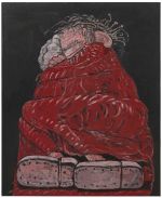 Philip Guston, Sleeping, 1977. Oil paint on canvas, 213.4 × 175.3 cm. Promised gift of Musa Guston Mayer to The Metropolitan Museum of Art, New York © The Estate of Philip Guston, courtesy Hauser & Wirth.