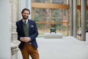 Samuel Gallacher, Keeper of the Burrell Collection, Art Fund Museum of the Year 2023. Photo:  © Janie Airey/Art Fund 2023.