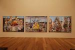 George Gittoes, Victory Triptych, installation view, Queensland Art Gallery, Brisbane, Australia, 2022. Three panels, acrylic on canvas, each 184 x 250 cm. © the artist.