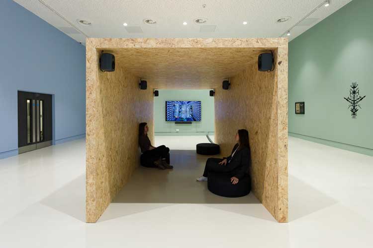 Kyriaki Goni, Data Garden, exhibition view, Blenheim Walk Gallery, Leeds Art Univerisity, 2023. Photo: Jules Lister.