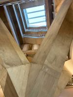 The Marshall Building's concrete 'tree' and rooflight detail. Photo: Veronica Simpson.