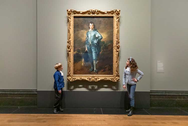 Photocall for Gainsborough’s The Blue Boy at the National Gallery © The National Gallery.