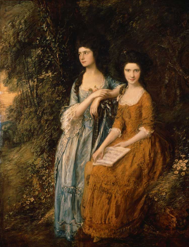 Thomas Gainsborough. Elizabeth and Mary Linley, about 1772, retouched 1785. Oil on canvas, 199 × 153.5 cm. Dulwich Picture Gallery, London. © By Permission of the Trustees of the Dulwich Picture Gallery, London
