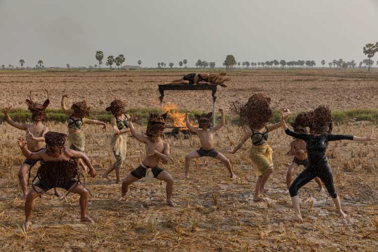 Khvay Samnang, Calling for Rain, 2021. Film still. Courtesy Khvay Samnang and National Gallery Singapore.