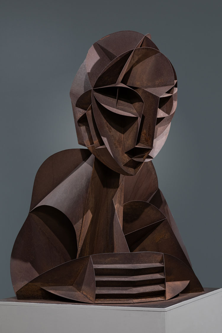 Head No. 2 1916, enlarged version 1964. The Work of Naum Gabo © Nina & Graham Williams / Tate, 2020. Photo © Kirstin Prisk.