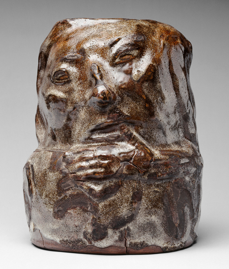 Paul Gauguin, Anthropomorphic Pot, 1889. Enamelled sandstone, 28.4 × 21.5 cm. Musée d'Orsay, Paris. © RMN-Grand Palais (musée d'Orsay). Photo: Hervé Lewandowski.