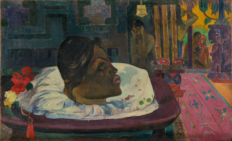 Paul Gauguin, Arii Matamoe (The Royal End), 1892. Oil on canvas, 45.1 × 74.3 cm. The J. Paul Getty Museum, Los Angeles. Digital image courtesy of the Getty's Open Content Program.