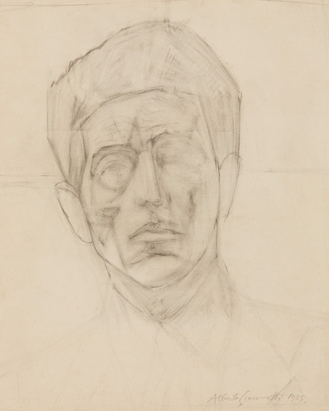 Alberto Giacometti. Self-portrait, 1935. Pencil on paper. The Robert and Lisa Sainsbury Collection, Sainsbury Centre for Visual Arts, University of East Anglia, UK, UEA 60. © Estate of Alberto Giacometti/SOCAN (2019).