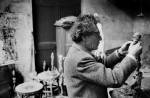 Alberto Giacometti in his studio, 1960. Photo: Rene Burri/Magnum Photos.