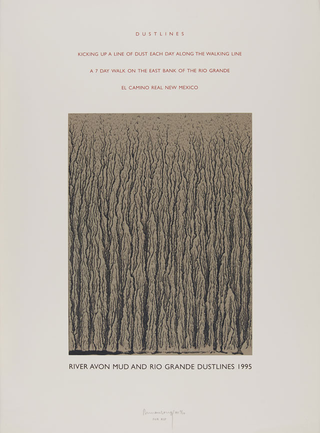 Richard Long, RIVER AVON MUD AND RIO GRANDE DUSTLINES 1995, 1996. © Richard Long 2019.