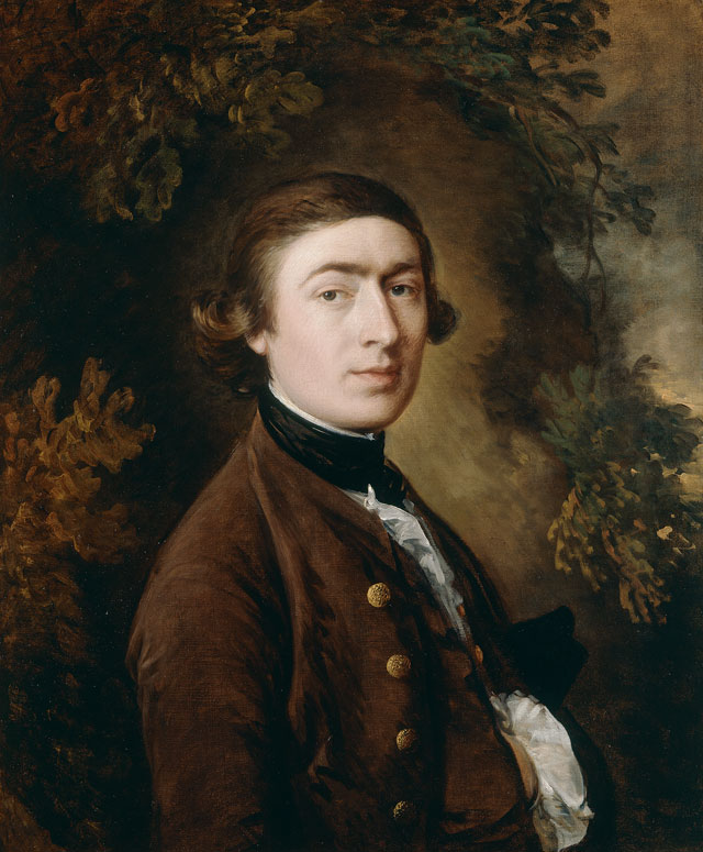 Thomas Gainsborough. Self-portrait, c1758–9.  Oil on canvas, 76.2 x 63.5 cm. National Portrait Gallery, London.